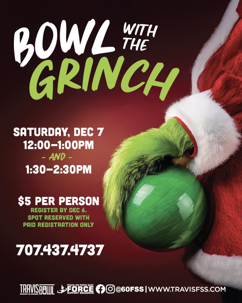 Travis Bowl Event - Bowl with the Grinch on December 7